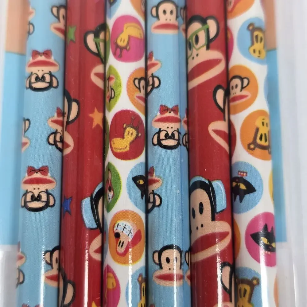 Paul Frank Stationery Set NEW Pencils Erasers Sticky Notes Julius Monkey Lot